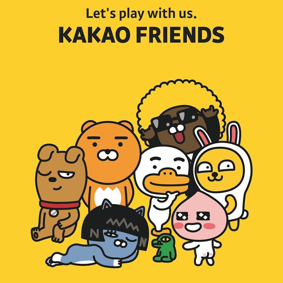Kakao Friends Ryan, Apeach, Frodo, Neo, Jay-G, Muzi, Con, Tube - shop online and onsite in Toronto at Korean Corner Canada ship across Canada and USA