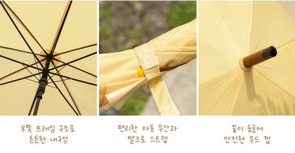 KAKAO LITTLE FRIENDS Apeach April Shower Long Umbrella