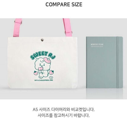 BT21 BABY Mang Canvas Cross Bag (Jelly Candy)