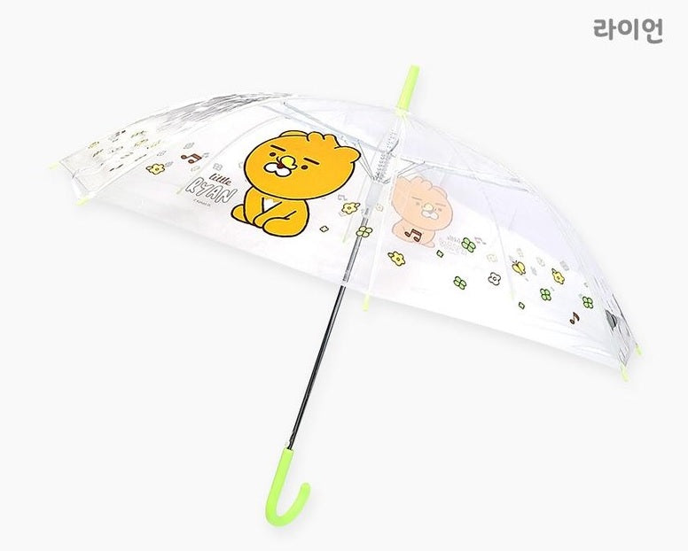 KAKAO LITTLE FRIENDS Ryan transparent long umbrella - Korean Corner