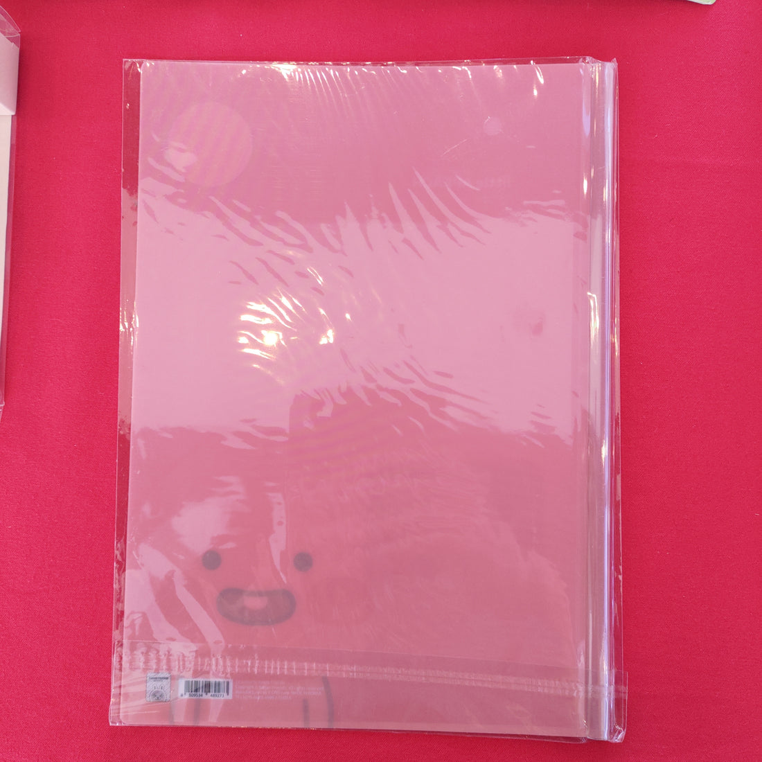 Kakao Friends Apeach plastic file folder with side sliding bar - Korean Corner