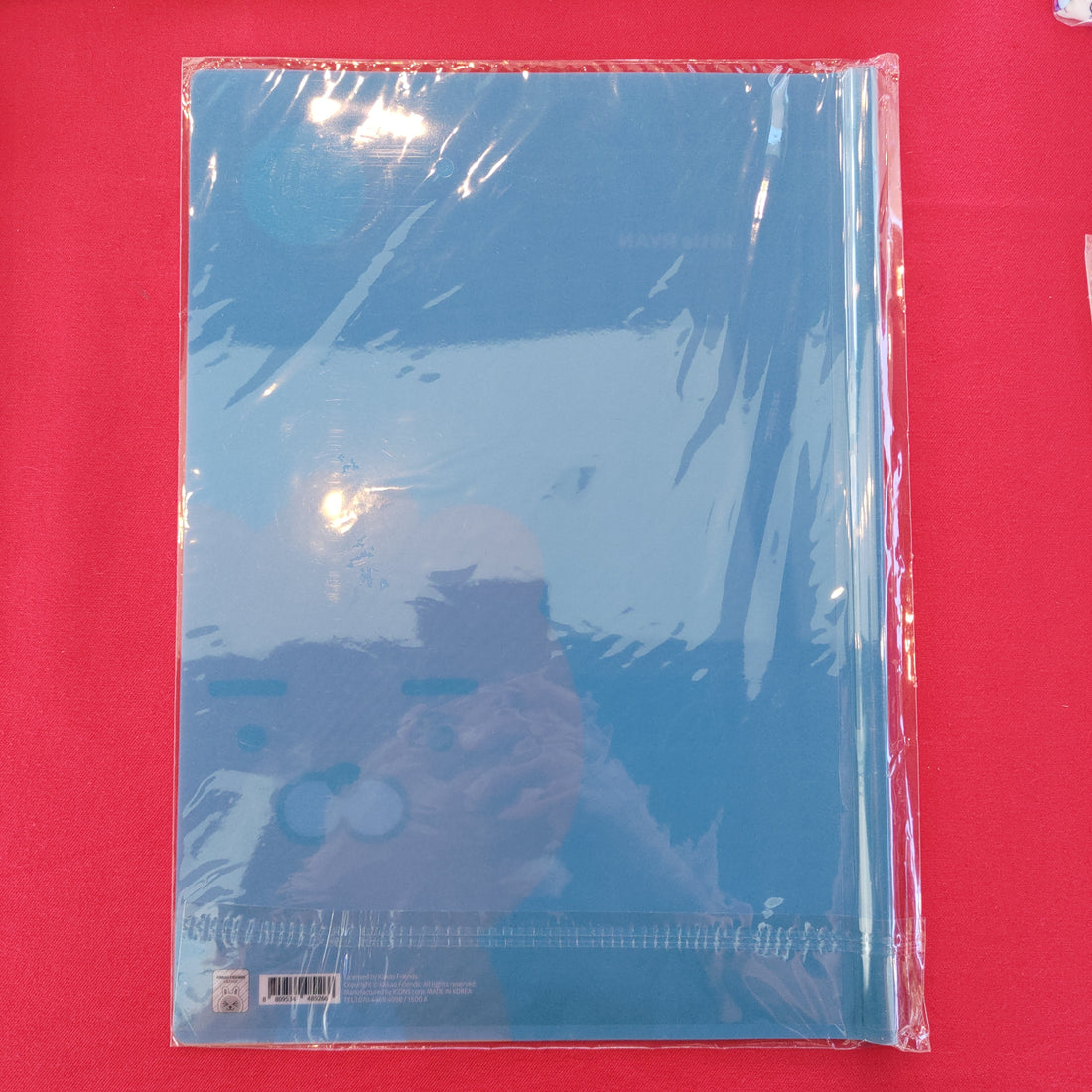 Kakao Little Friends Ryan plastic file folder with sliding bar - Korean Corner