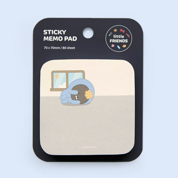 Kakao Little Friends Jay-G rounded sticky memo pad - Korean Corner