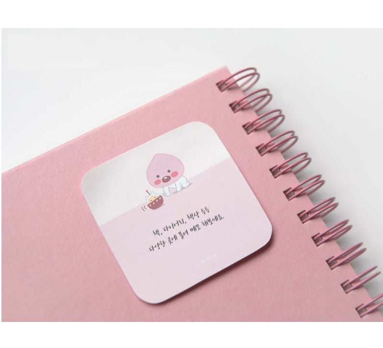 Kakao Little Friends Jay-G rounded sticky memo pad - Korean Corner