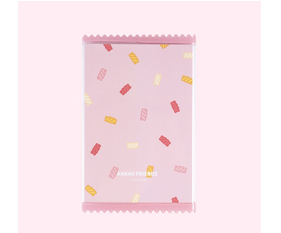 Kakao Little Friends sweet Apeach notebook with plastic case - Korean Corner
