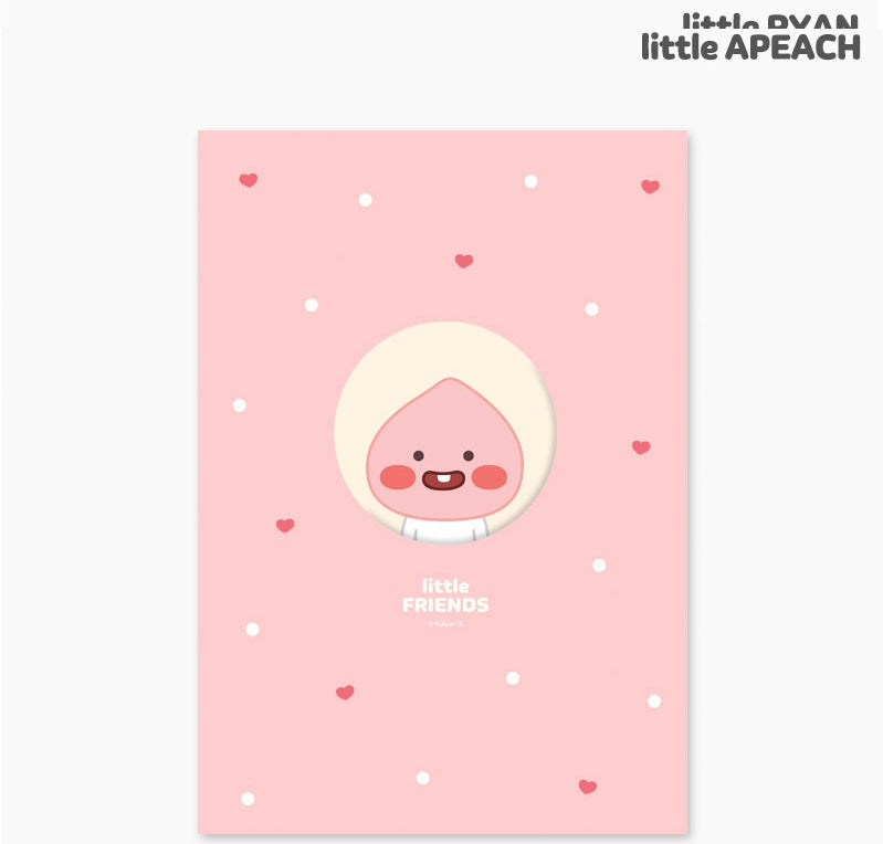 Kakao Little Friends Apeach B6 dome songchang iron notebook - Korean Corner