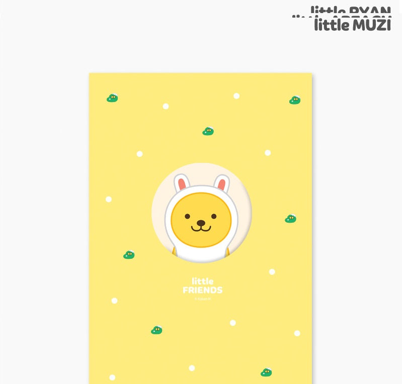 Kakao Little Friends Muzi  B6 dome songchang iron notebook - Korean Corner