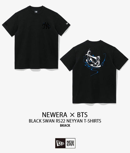 New Era x BTS x MLB Black Swan New York Yankees T-Shirt White