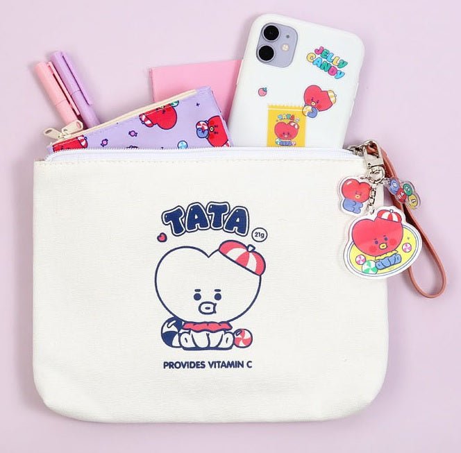 BT21 baby Mang Jelly Candy Canvas Pouch L - Korean Corner