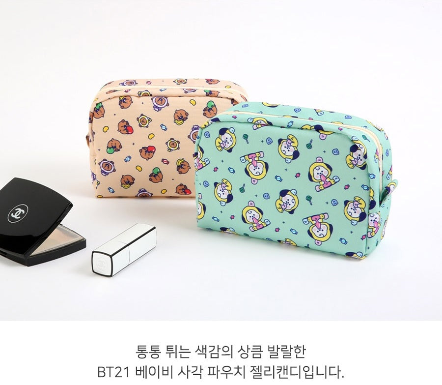BT21 X Monopoly - TATA Baby Square Pouch Jelly Candy - Korean Corner