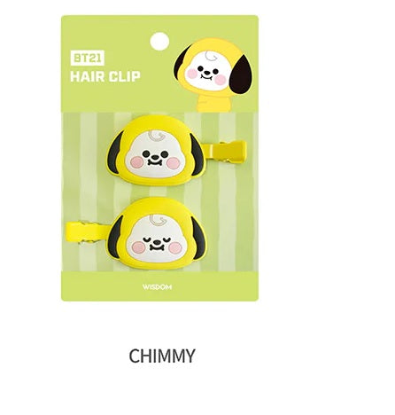 BT21 figure CHIMMY hair clip - Korean Corner