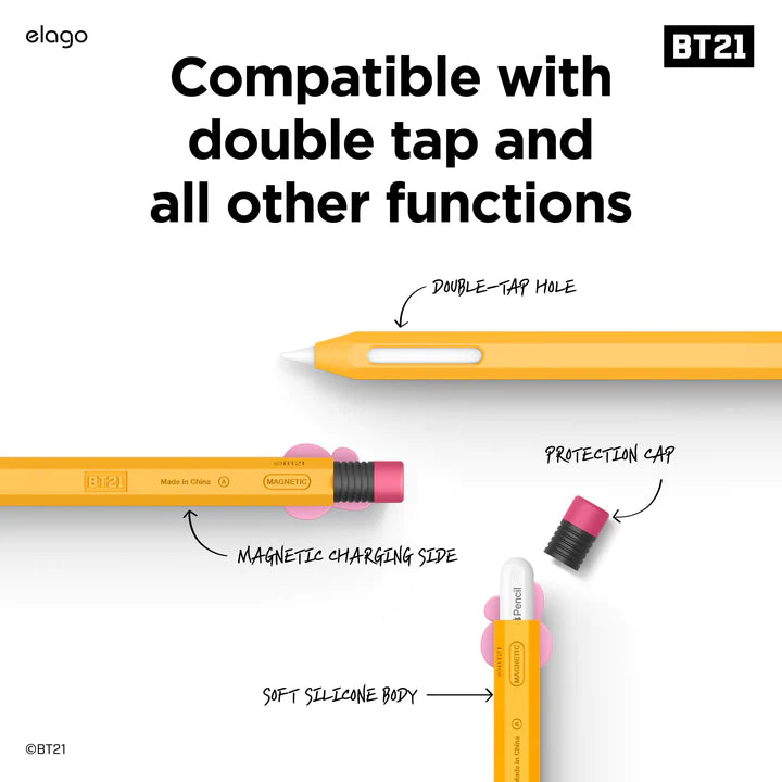 BT21 Classic Pencil Case for Apple Pencil 2nd Generation CHIMMY - Korean Corner