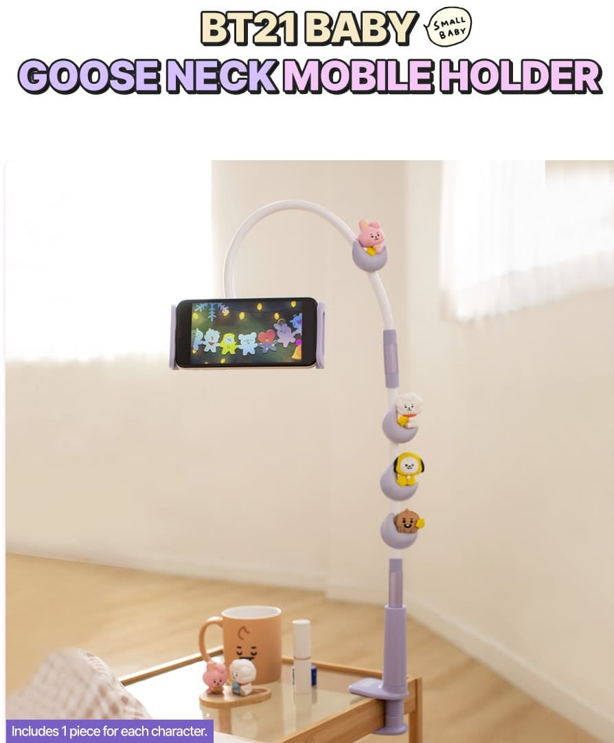 BT21 Cooky Baby My Little Buddy Gooseneck Phone Holder - Korean Corner