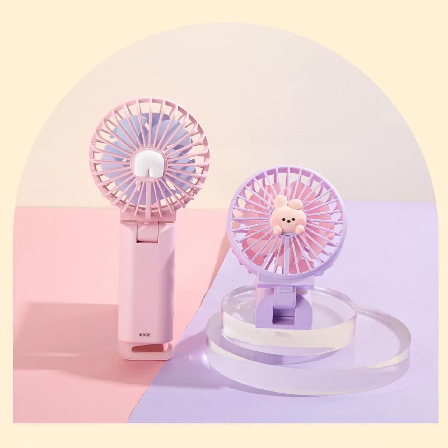 BT21 RJ MININI Dual Blade Portable Handy Fan – Korean Corner