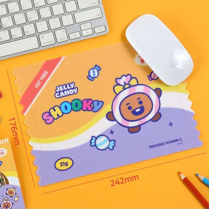 BT21 COOKY mouse pad Jelly Canady - Korean Corner
