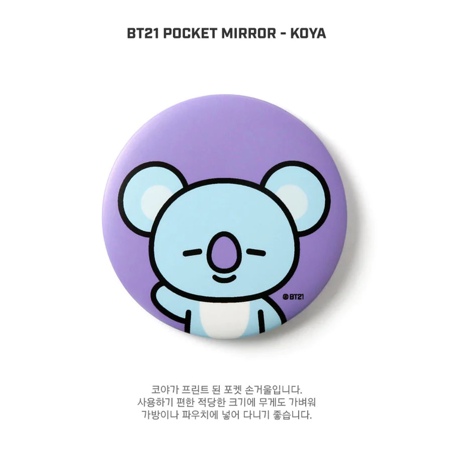 BT21 pocket mirror - Koya - Korean Corner