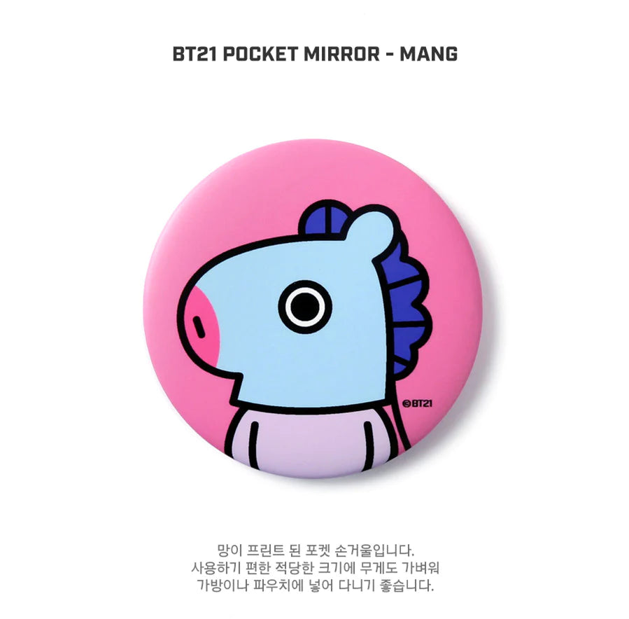 BT21 pocket mirror - Mang - Korean Corner