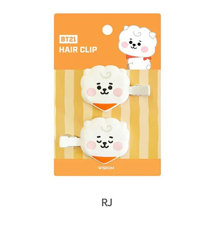 BT21 figure RJ hair clip - Korean Corner