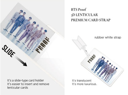 BTS Proof 3D Lenticular Premium Card and Strap - Korean Corner Canada