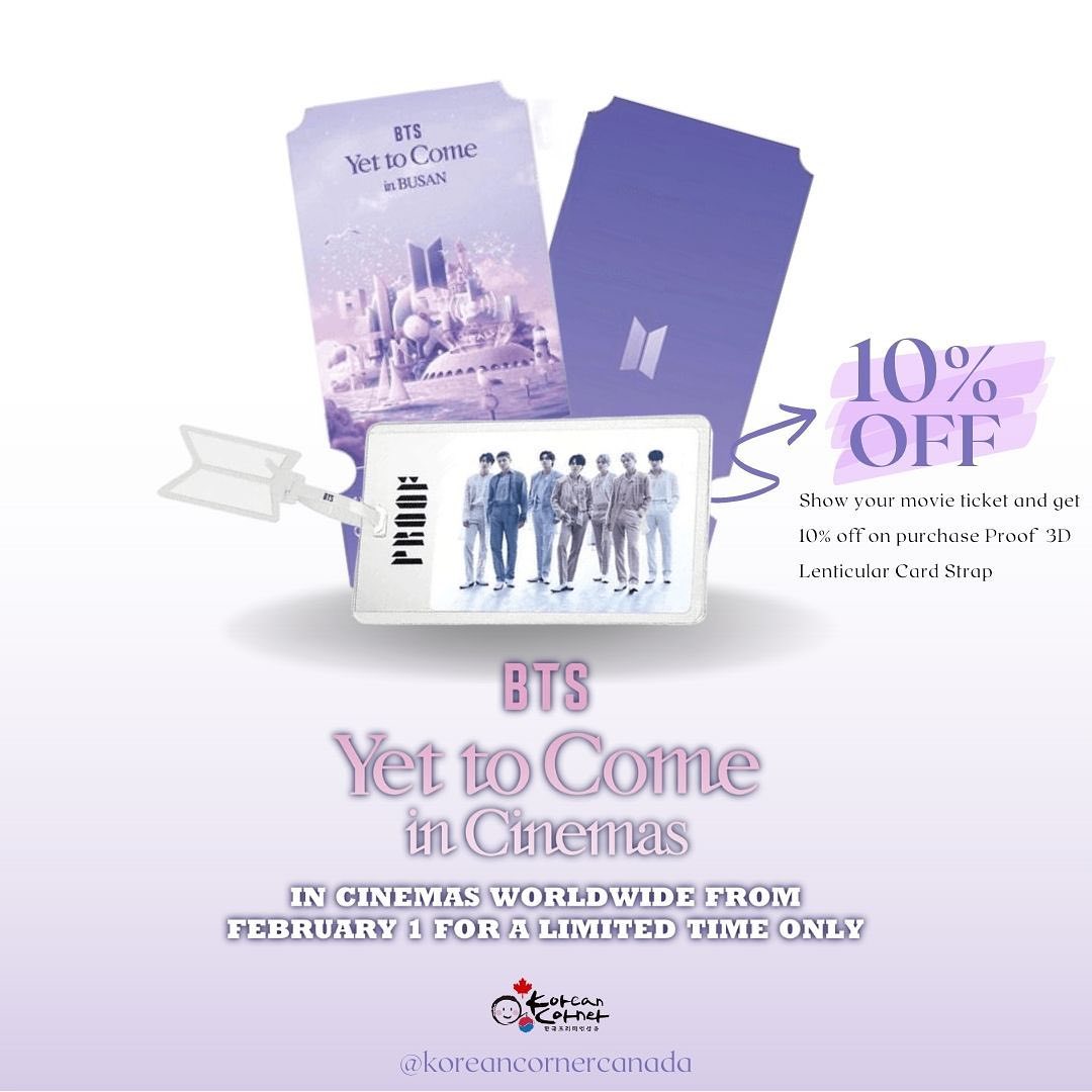 BTS Proof 3D Lenticular Premium Card and Strap - Korean Corner Canada