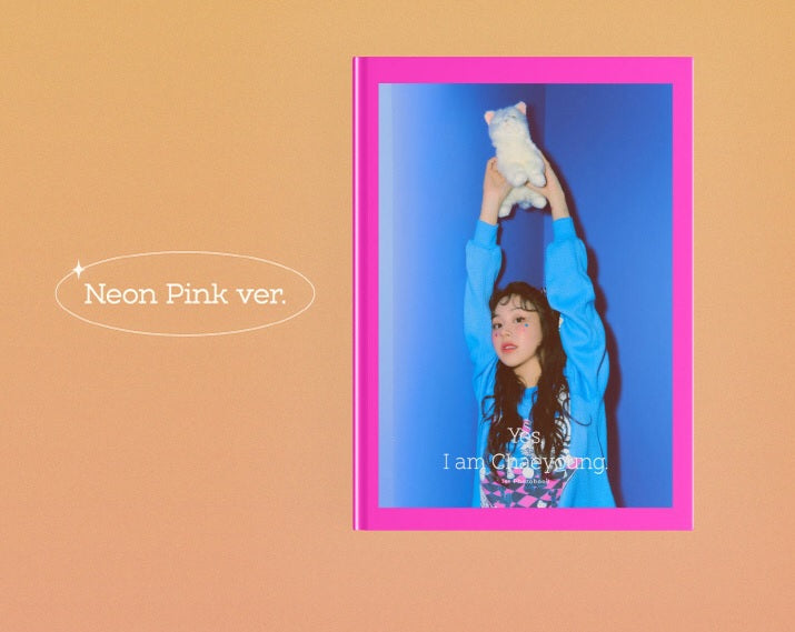 Yes, I Am Chaeyoung Twice-1st Photobook Neon Pink|Korean Corner Canada