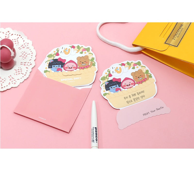 Kakao Friends mini card set(pink color) - Korean Corner