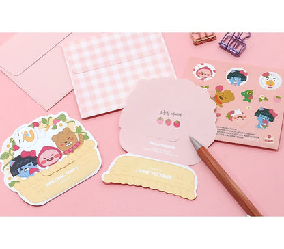 Kakao Friends mini card set(pink color) - Korean Corner