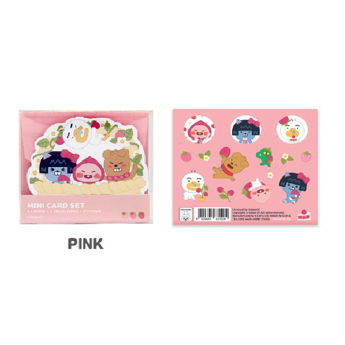 Kakao Friends mini card set(pink color) - Korean Corner