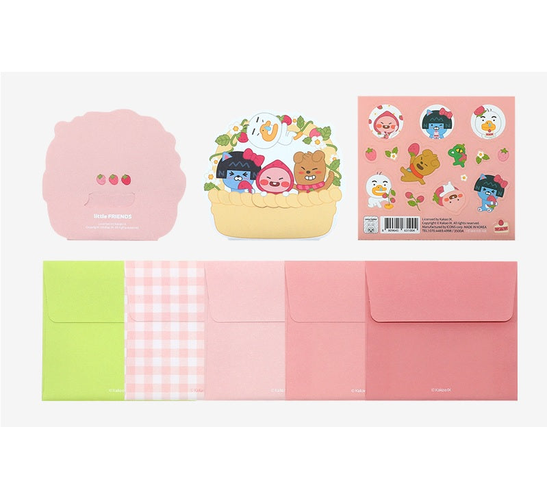 Kakao Friends mini card set(pink color) - Korean Corner