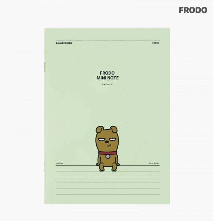 Kakao Friends Frodo A5 saddle stitch notebook - Korean Corner