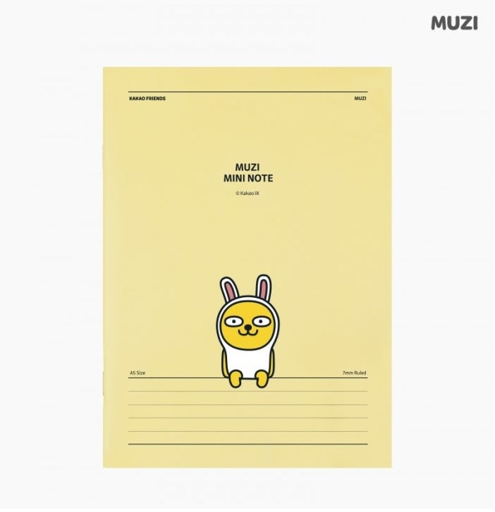 Kakao Friends Muzi A5 saddle stitch notebook - Korean Corner