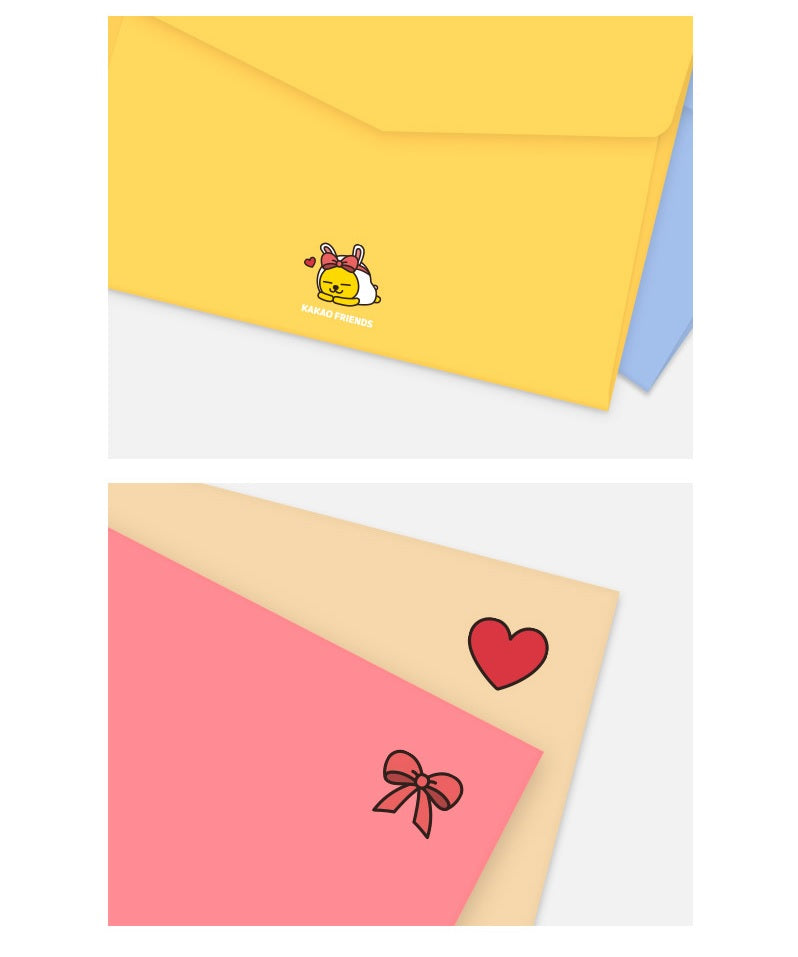 Kakao Friends Frodo character card with envelope (ribbon theme) - Korean Corner