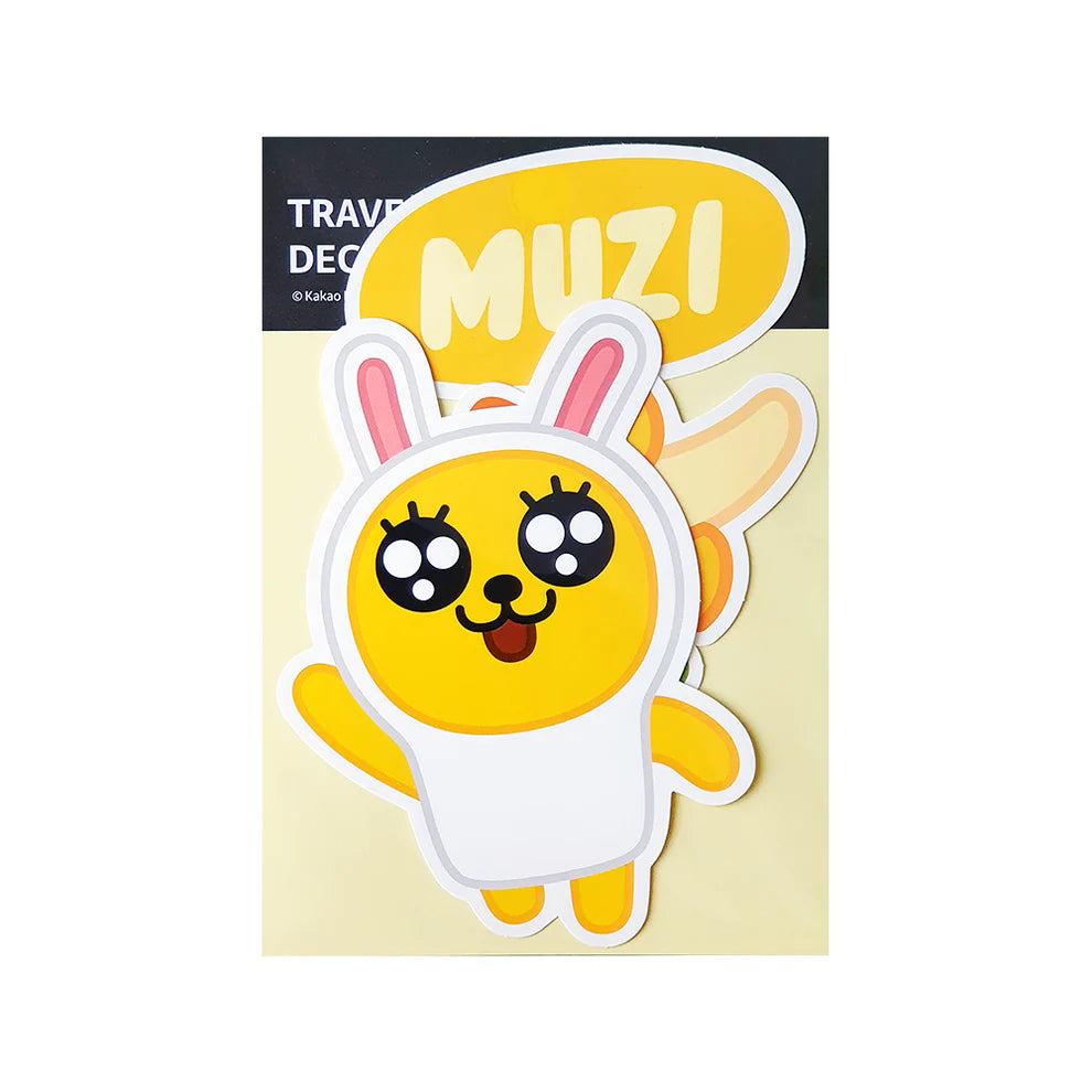Kakao Little Friends Muzi travel deco stickers - Korean Corner