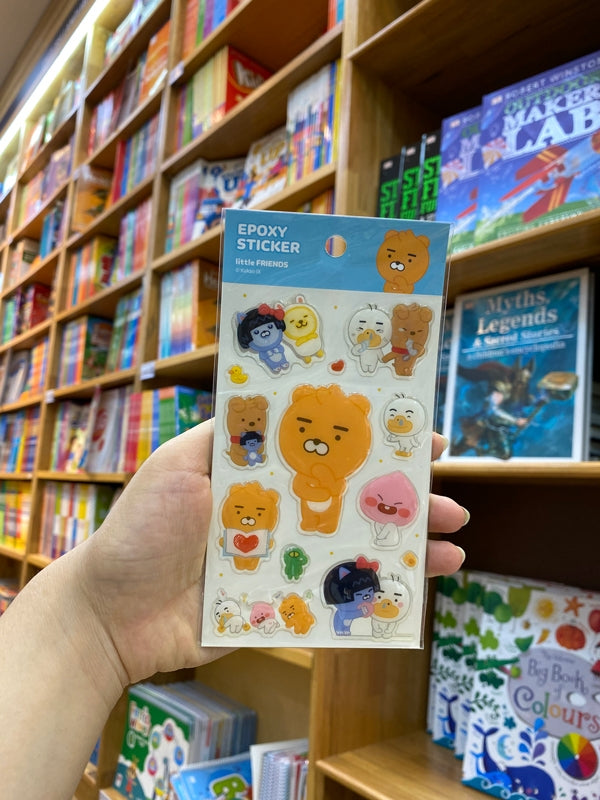 Kakao Little Friends Ryan glitter epoxy sticker - Korean Corner