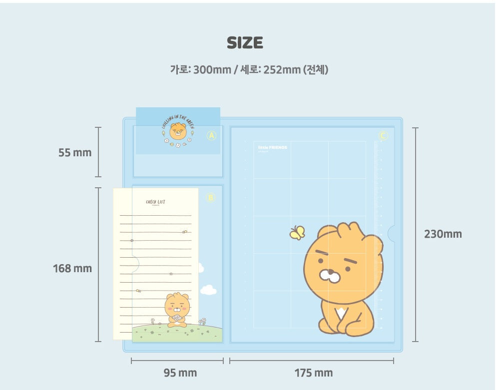 Kakao Little Friends Apeach desk mat - Korean Corner