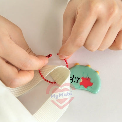 Kakao Friends Jordy heart soft key ring - Korean Corner