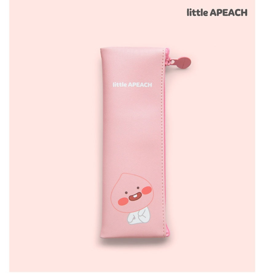 Kakao Little Friends Apeach mini flat pen case - Korean Corner