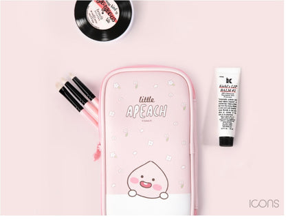 Kakao Little Friends Apeach multi pencil case pouch - Korean Corner
