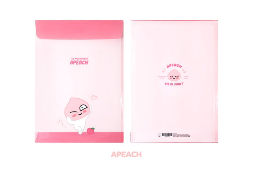 Kakao Friends Apeach pocket folder - Korean Corner