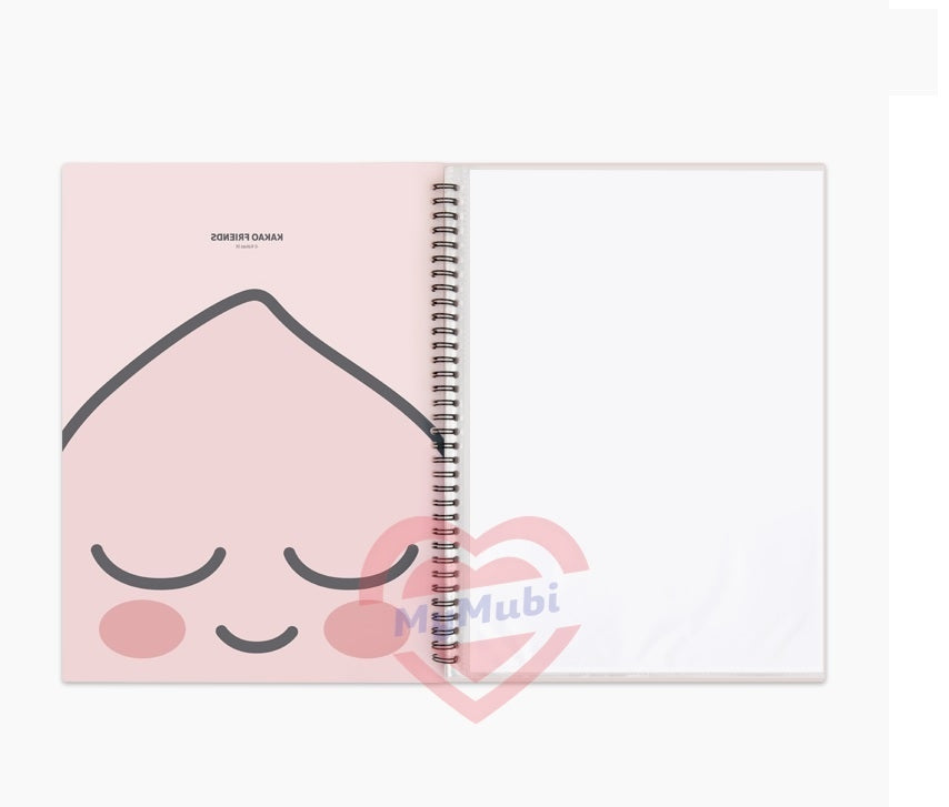 Kakao Friends Apeach spiral clear file - Korean Corner