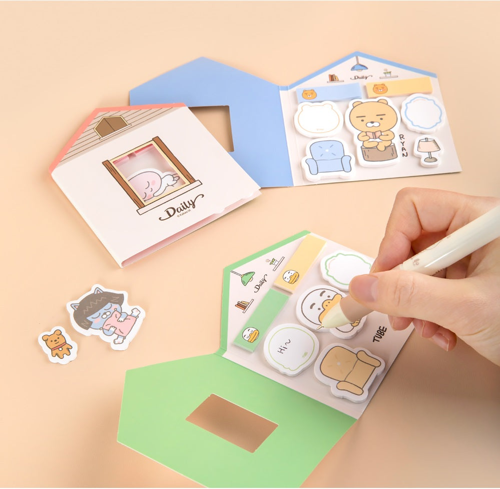 Kakao Friends Ryan daily house adhesive memo sticker - Korean Corner