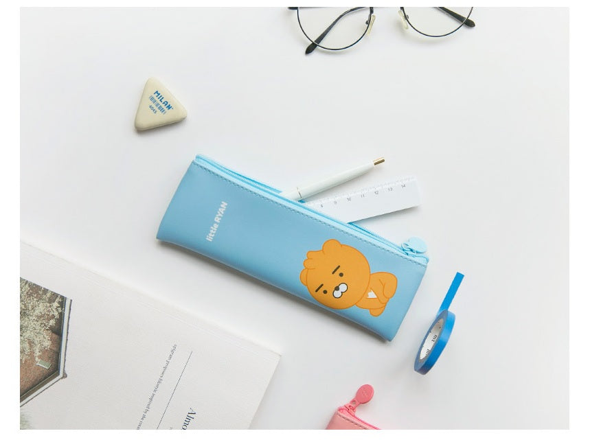 Kakao Little Friends Ryan mini flat pen case - Korean Corner