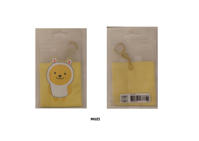 Kakao Friends Muzi card pocket holder - Korean Corner