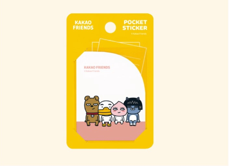 Kakao Friends Pocket sticker - Korean Corner
