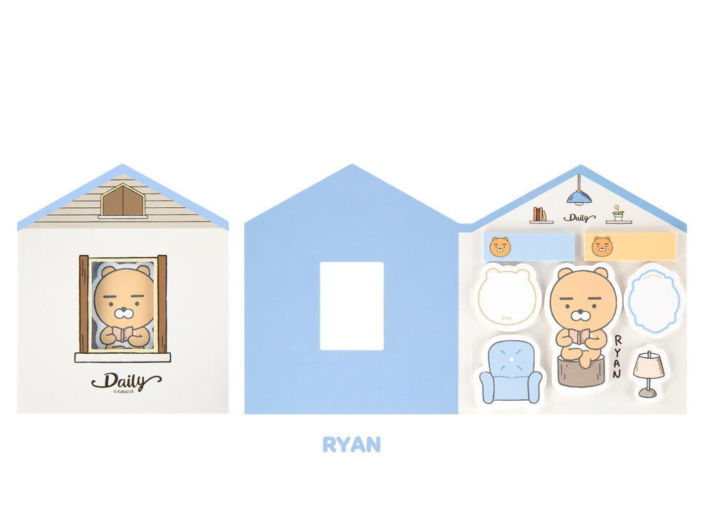 Kakao Friends Ryan daily house adhesive memo sticker - Korean Corner