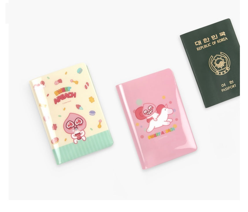 Kakao Friends Apeach Passport holder - Korean Corner