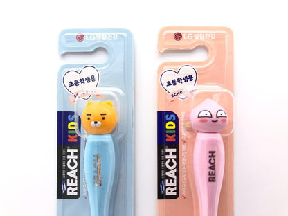 Kakao Friends Ryan x Apeach children toothbrush kid set of 2 - Korean Corner