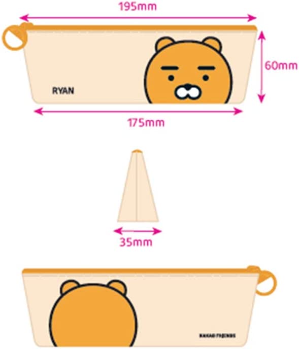 Kakao Friends Tube triangle pencil case - Korean Corner