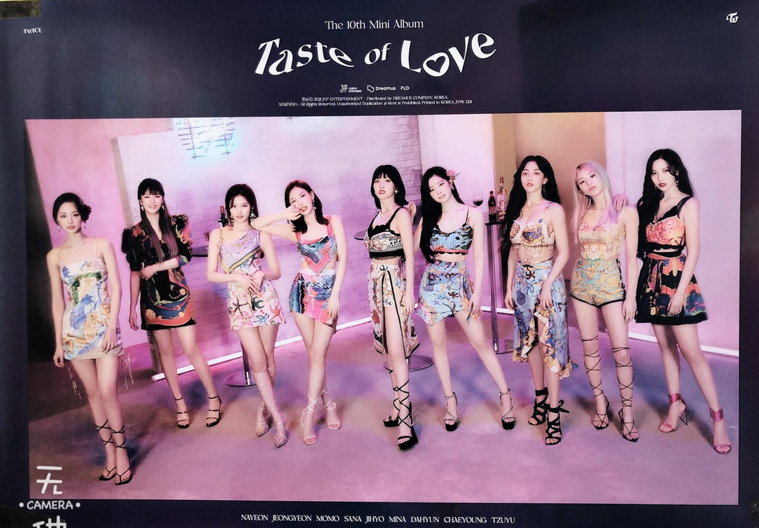 TWICE - Taste of Love poster - Korean Corner Canada
